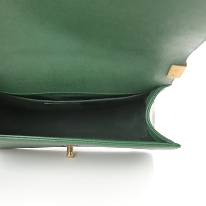 Chanel Caviar Quilted Medium Boy Flap Green 5 of 12