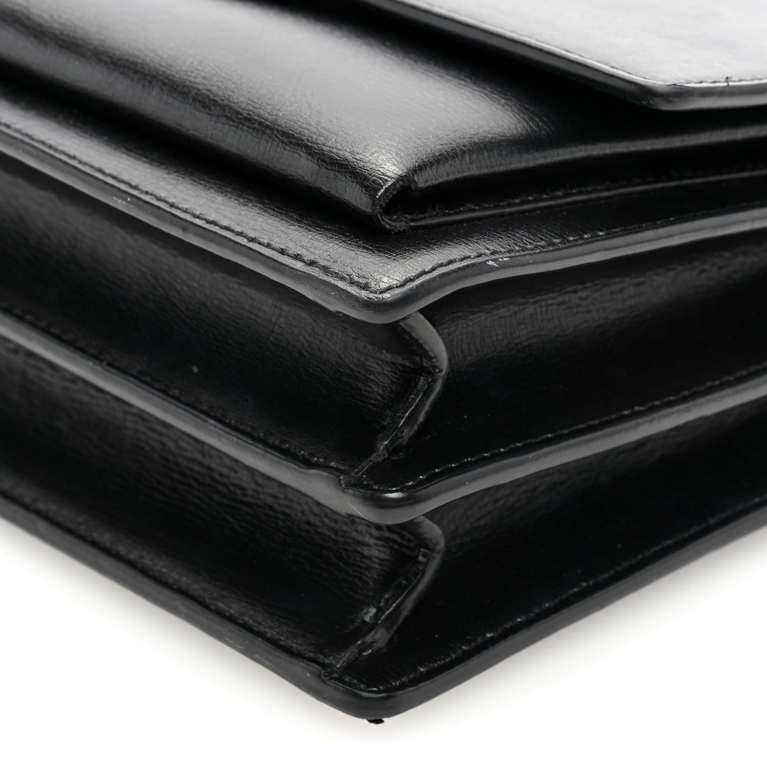 Saint Laurent Calfskin Medium Monogram Sunset Black 9 of 10