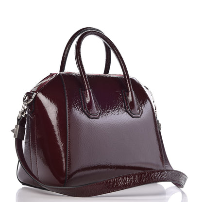 Givenchy Crinkled Patent Calfskin Small Antigona Aubergine 4 of 12