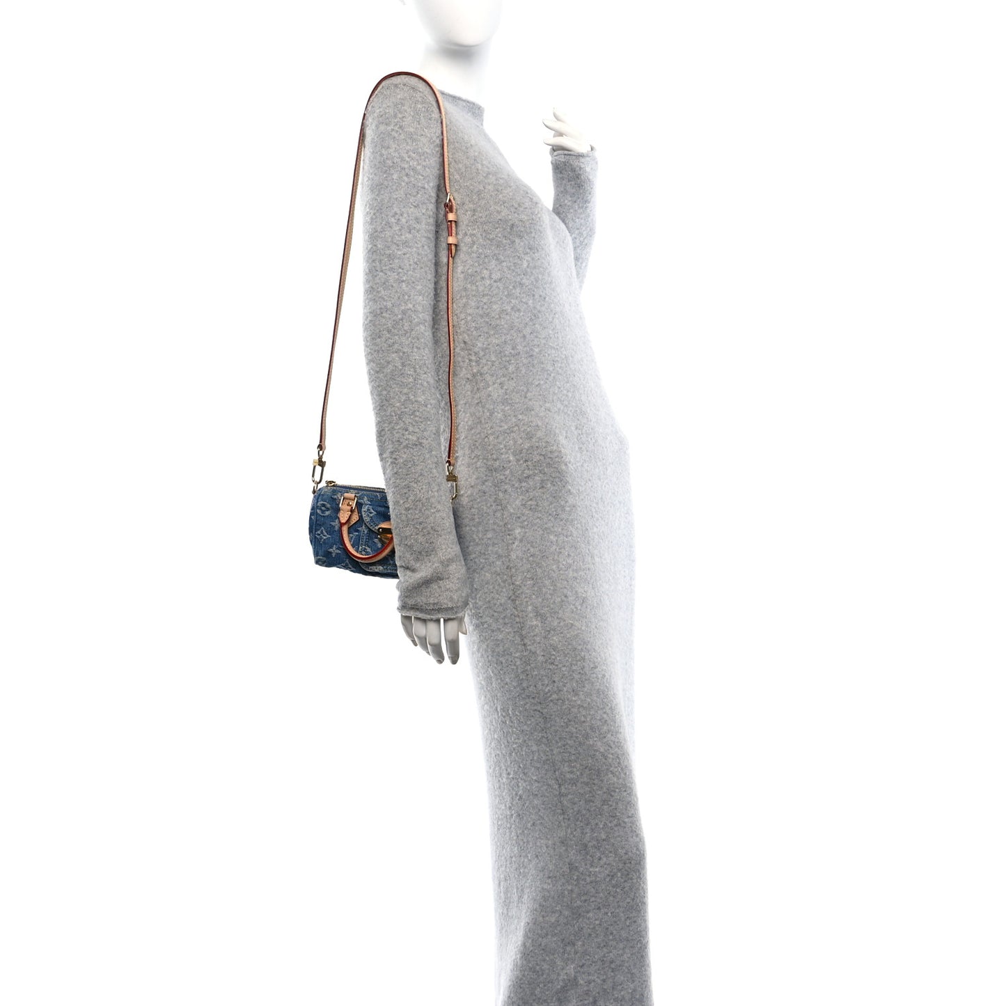 Monogram Denim Nano Speedy Blue