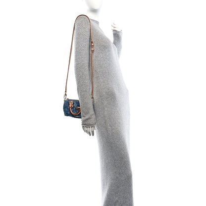Louis Vuitton Monogram Denim Nano Speedy Blue 2 of 9