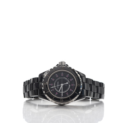 Chanel Stainless Steel Ceramic Ruby 33mm J12 Quartz Watch Black 2 of 6