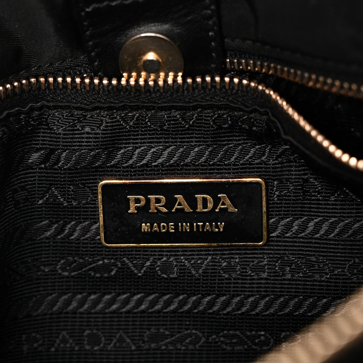 Prada Tessuto Nylon Saffiano Tote Black 6 of 9