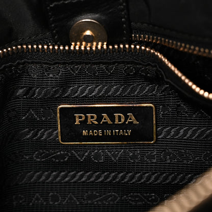 Prada Tessuto Nylon Saffiano Tote Black 6 of 9