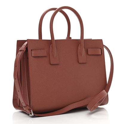 Saint Laurent Grained Calfskin Baby Sac De Jour Supple Canyon 3 of 11