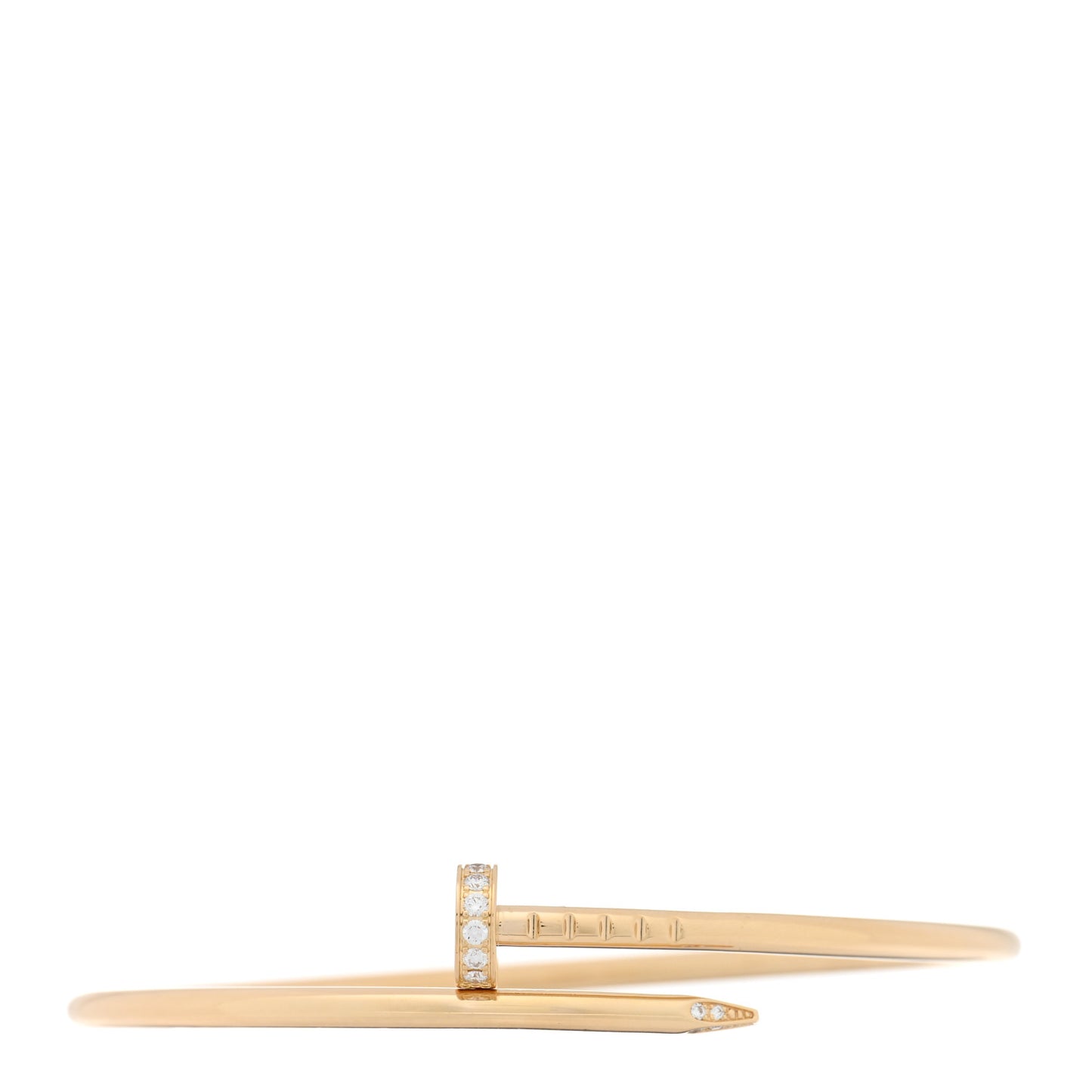 18K Yellow Gold Diamond Small Juste Un Clou Bracelet 16