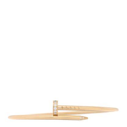 Cartier 18K Yellow Gold Diamond Small Juste Un Clou Bracelet 16 1 of 5