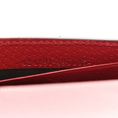Gucci GG Supreme Monogram Tian Chain Wallet Beige Multicolor Red 7 of 10