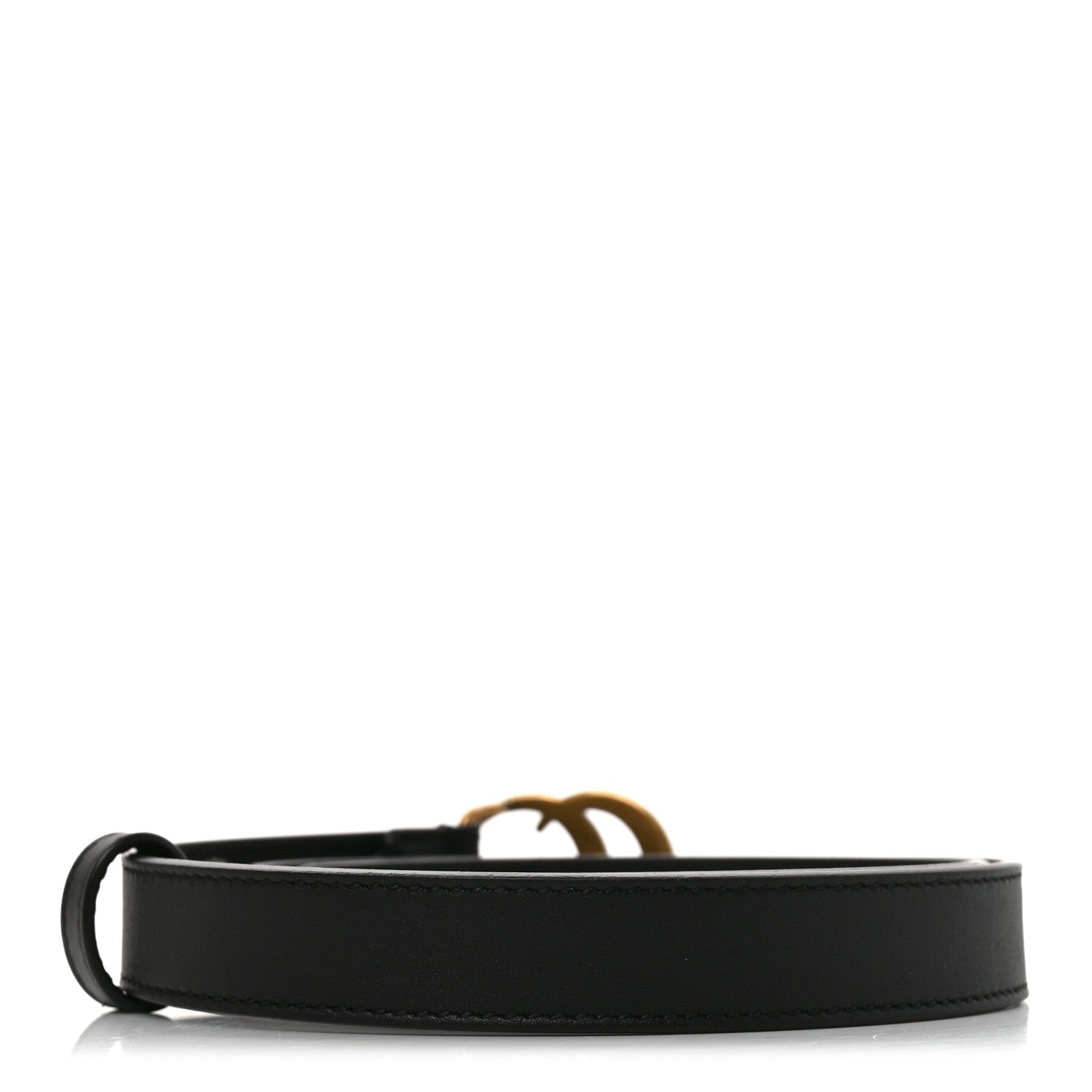 Gucci Calfskin Double G 20mm Belt 65 26 Black 2 of 4