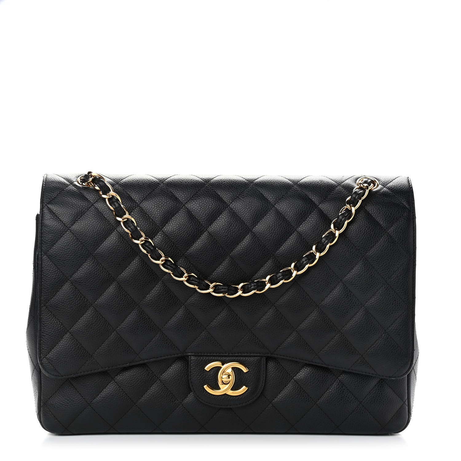 Chanel Caviar Quilted Maxi Double Flap Black 1 of 13