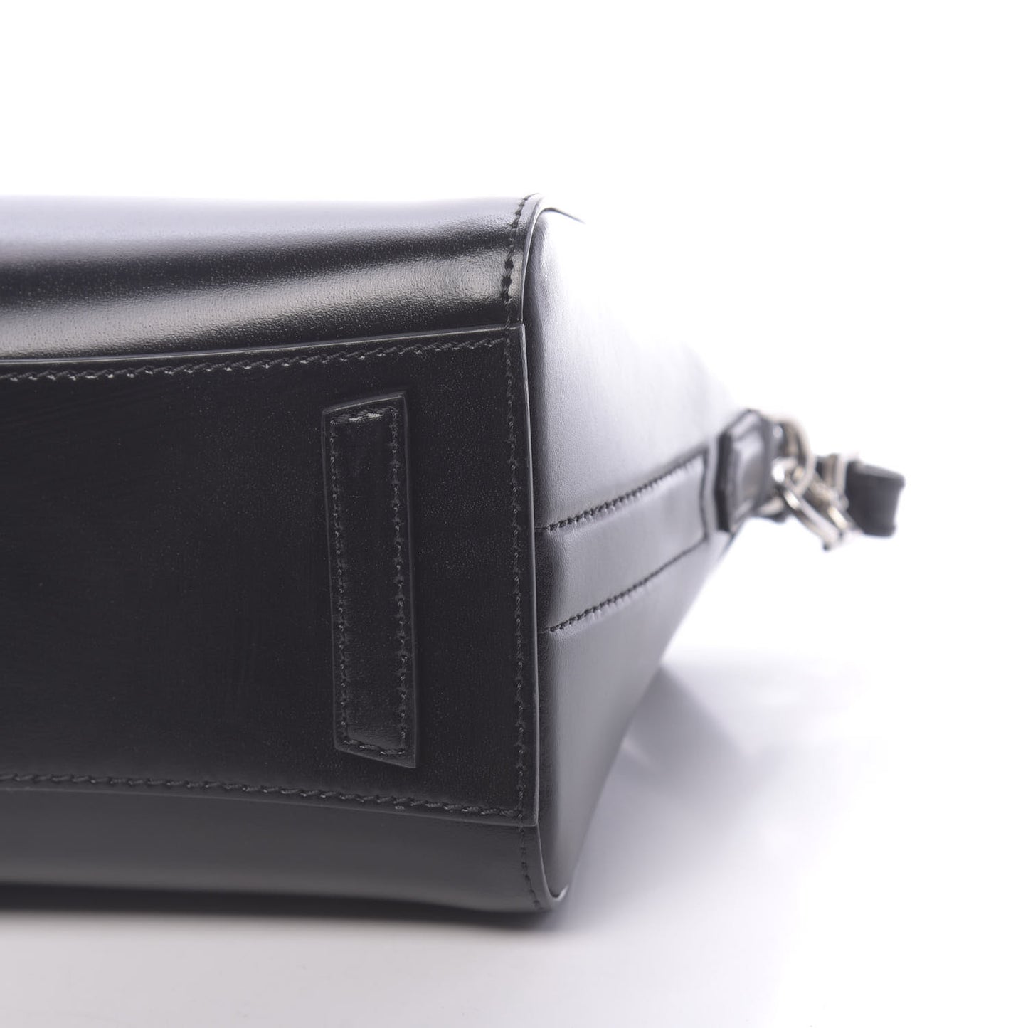 Shiny Lord Calfskin Mini Antigona Black