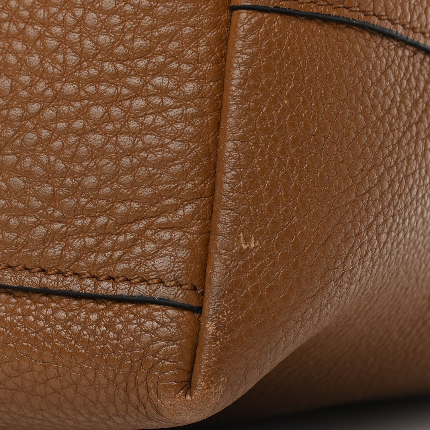 Prada Vitello Daino Embossed Logo Tote Cannella 14 of 14