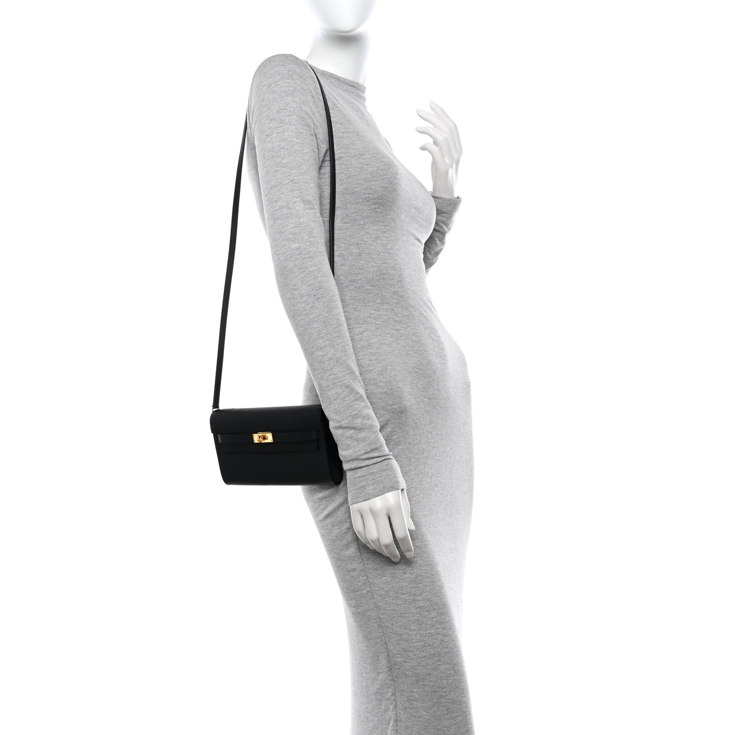 Hermes Epsom Kelly Wallet To Go Black 3 of 9
