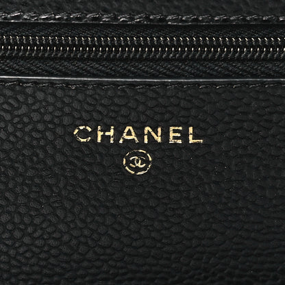 Chanel Caviar Quilted Wallet on Chain WOC Black 6 of 10