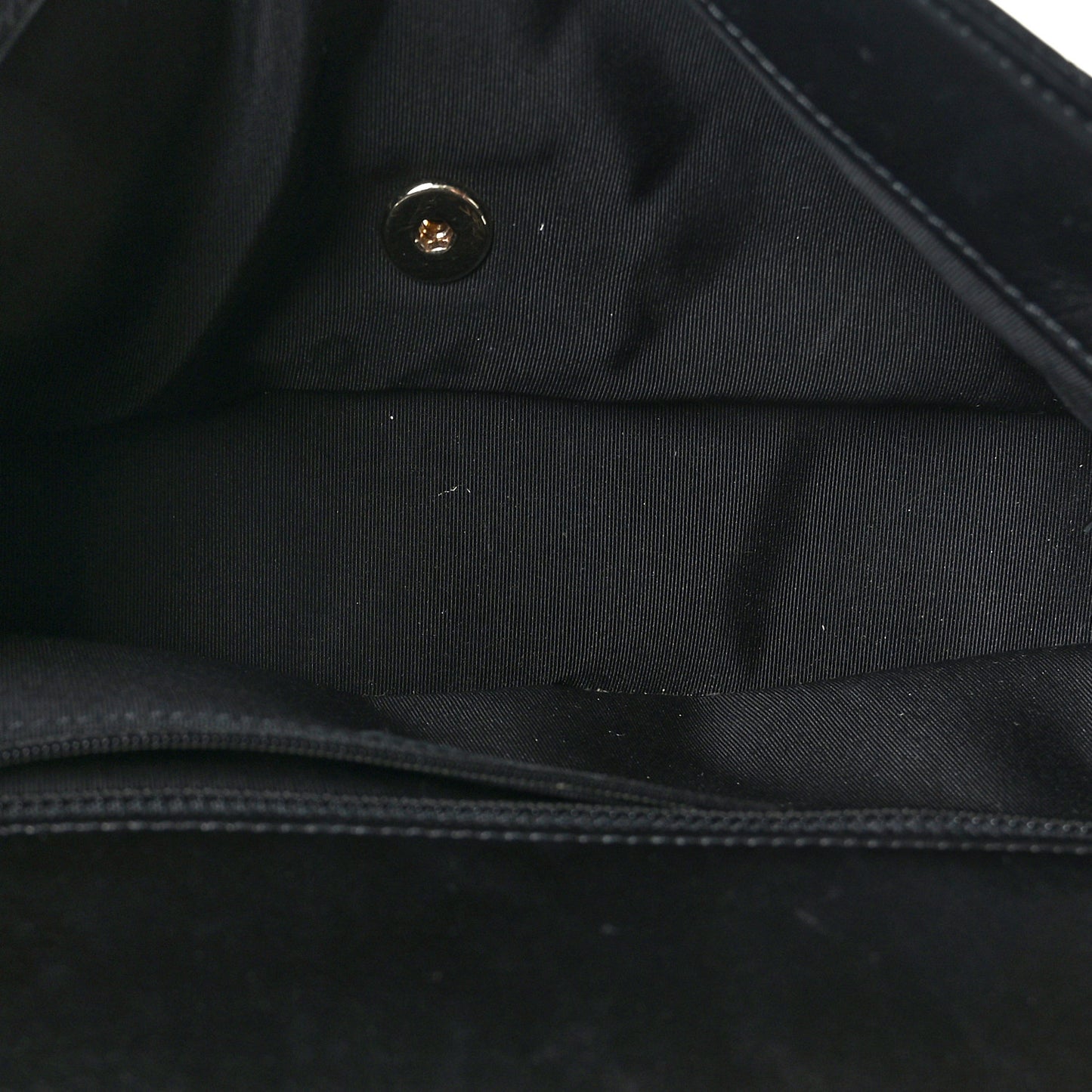 Crumpled Calfskin Quilted Large Chain All Over Flap Bag Black