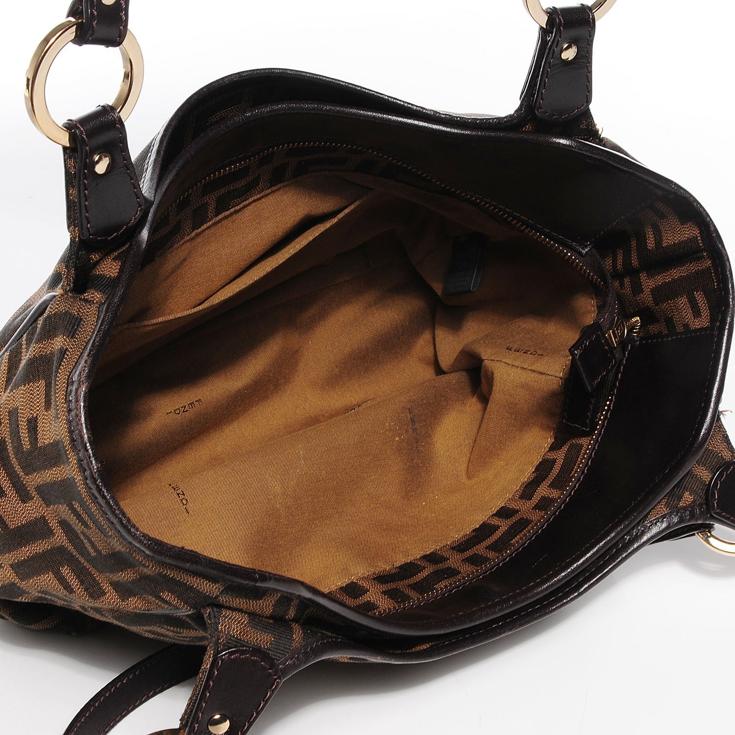 Fendi Zucca Small Chef Shopping Tote Tobacco 5 of 10