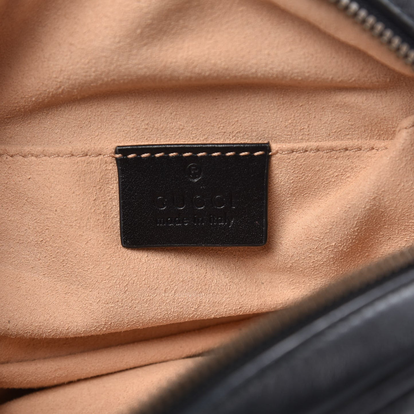 Calfskin Matelasse GG Marmont Belt Bag 85 34 Black