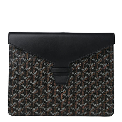 Goyard Goyardine Commando Envelope 2 Flat Large Pouch Black 1 of 6
