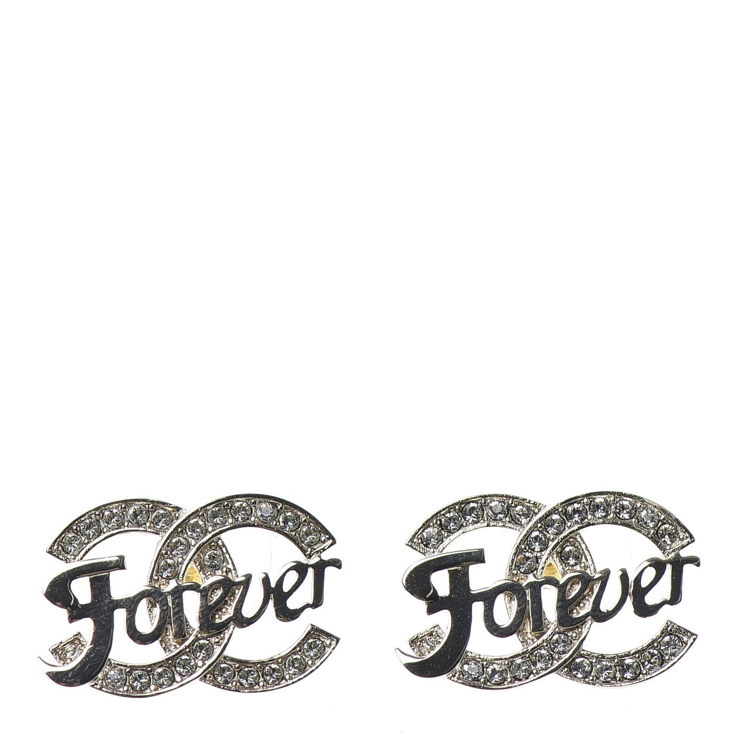 Crystal CC Forever Earrings Gold
