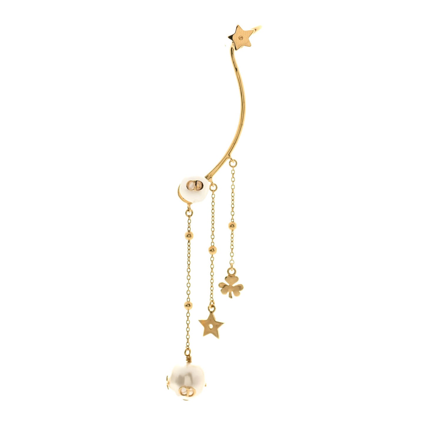 Pearl Shiny-D Earring Gold