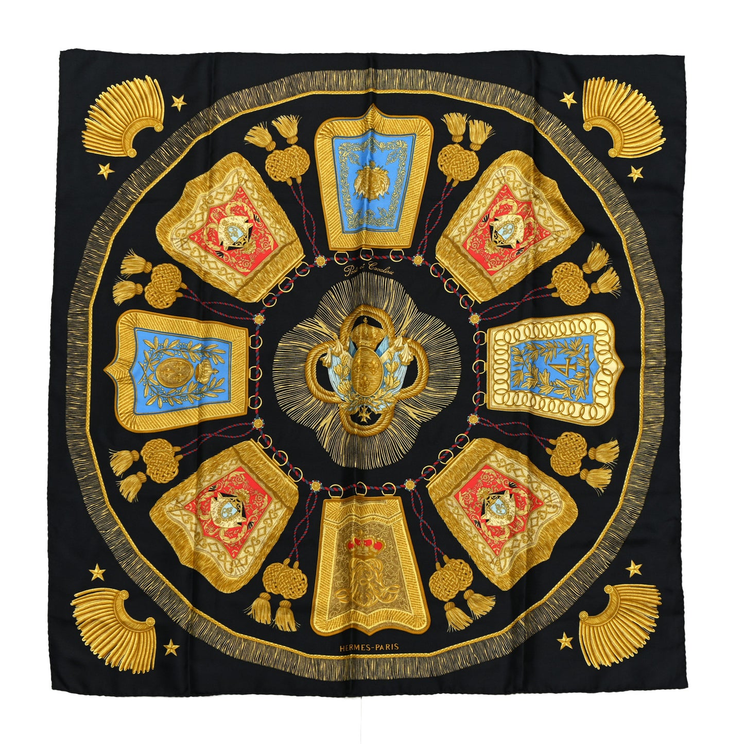 Silk Poste et Cavalerie Scarf 90