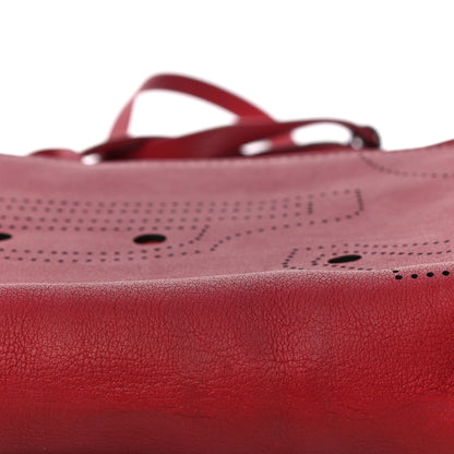 Balenciaga Veau Soyeux Perforated Blackout Hardware Reporter Rouge Groseille 16 of 17