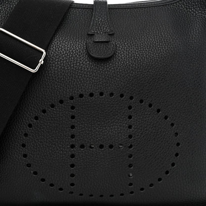 Hermes Taurillon Clemence Evelyne III PM Black 8 of 11