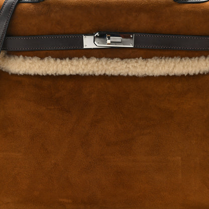 Hermes Veau Doblis Mouton Shearling Swift Teddy Kelly 35 Alezan Ebene 7 of 13
