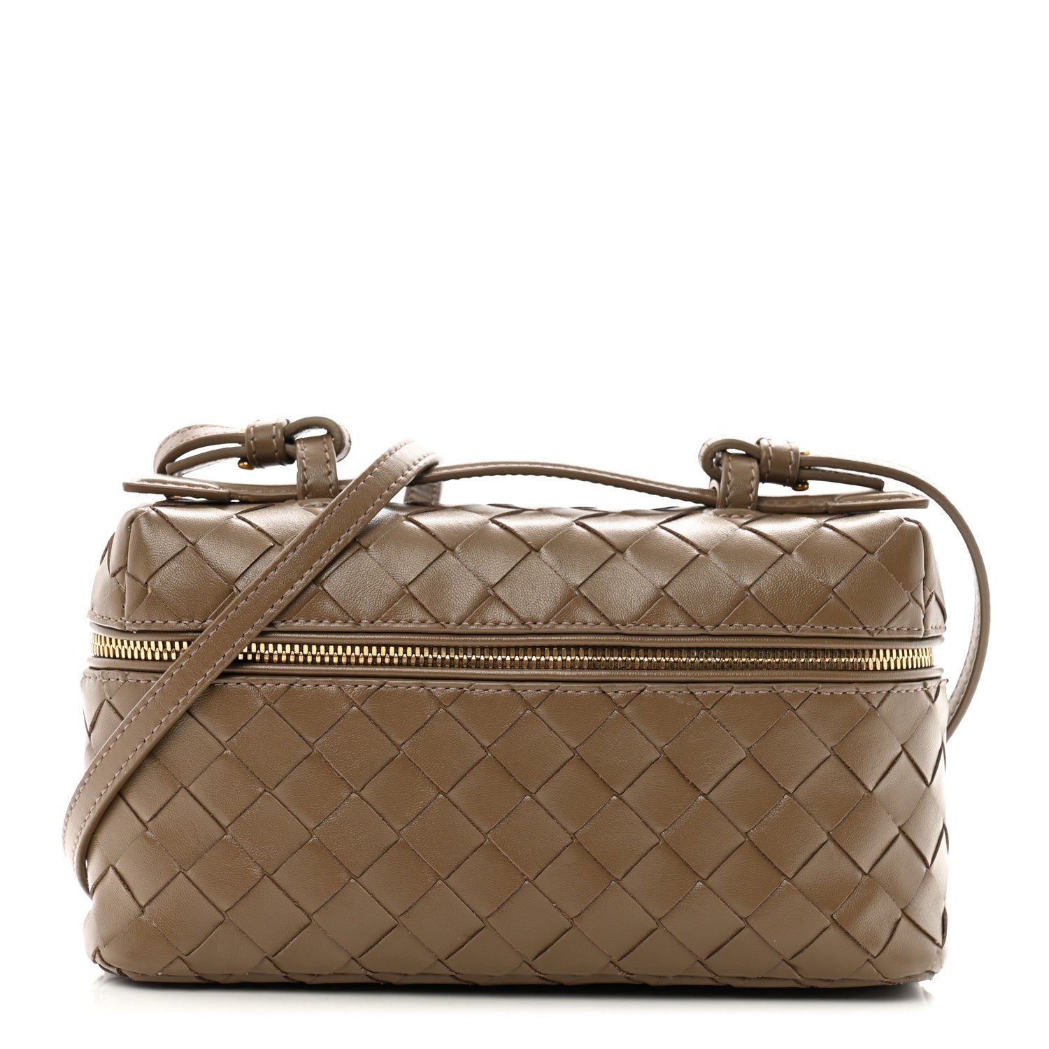 Bottega Veneta Calfskin Intrecciato Bang Bang Vanity Case Pinecone 1 of 12