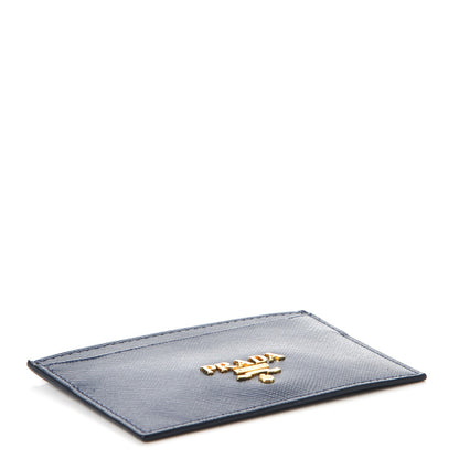 Prada Saffiano Metal Card Case Bleuette 4 of 8