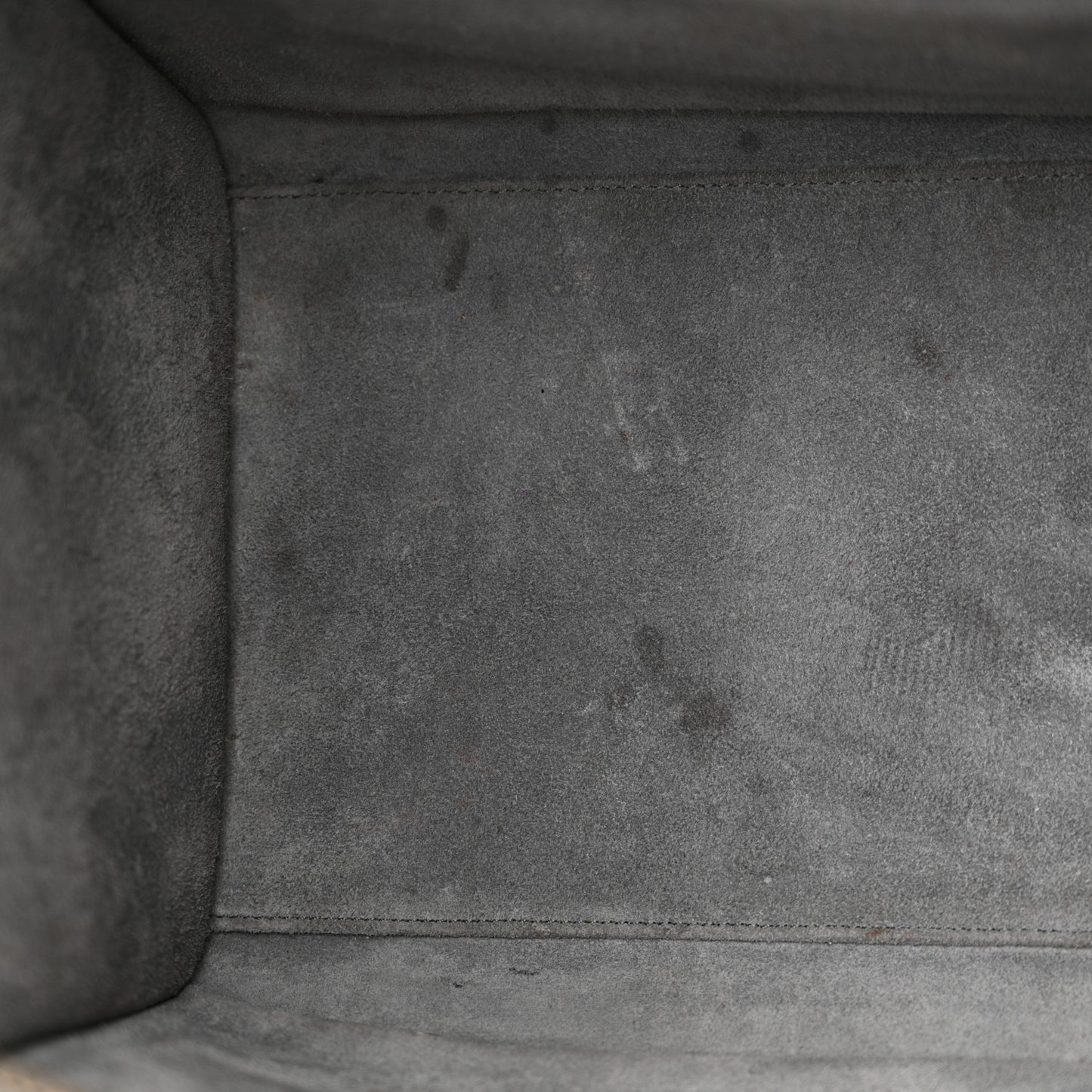 Drummed Calfskin Mini Luggage Kohl