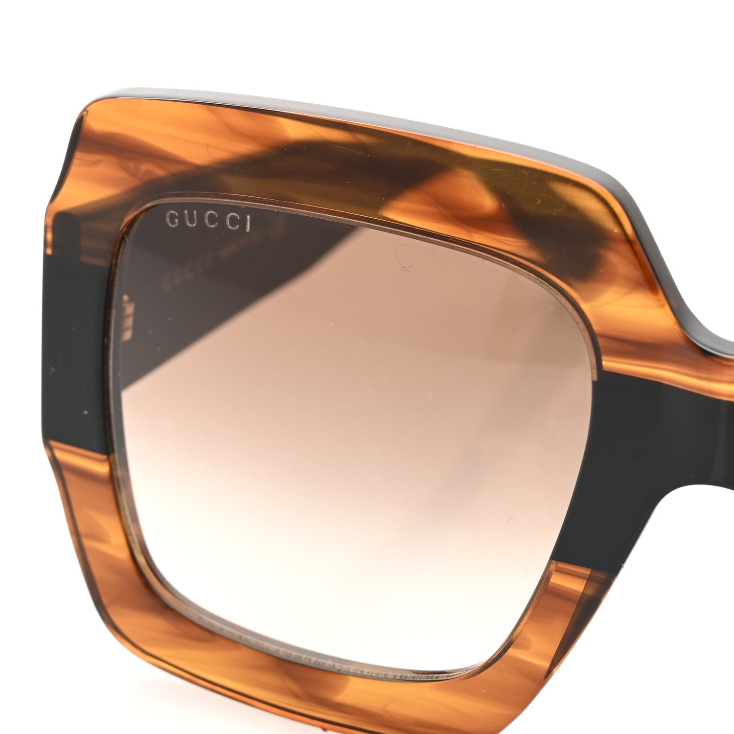 Gucci Square Frame GG0178S Sunglasses Havana 7 of 8