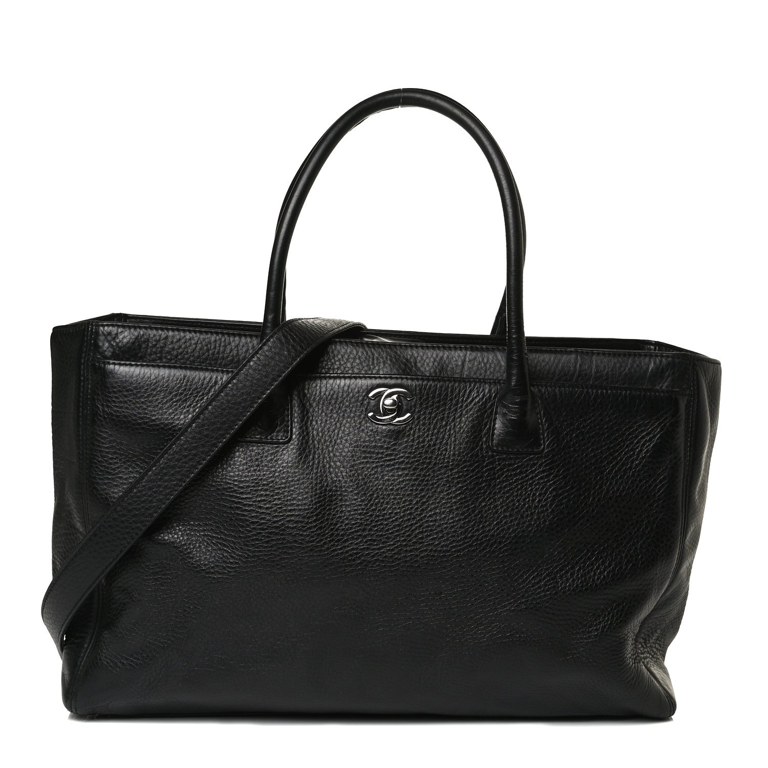 Chanel Deerskin Cerf Executive Shopper Tote Black 1 of 18