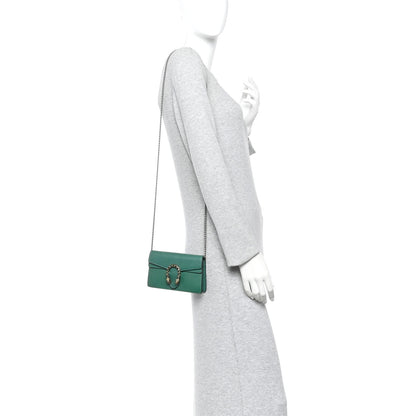 Gucci Dollar Calfskin Crystal Super Mini Dionysus Shoulder Bag Emerald 2 of 9