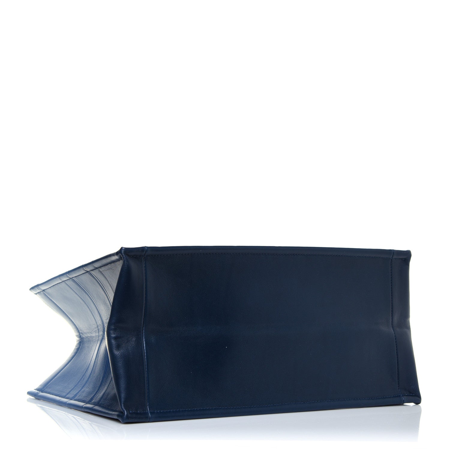 Christian Dior Gradient Smooth Calfskin Embossed Medium Book Tote Indigo Blue 7 of 23