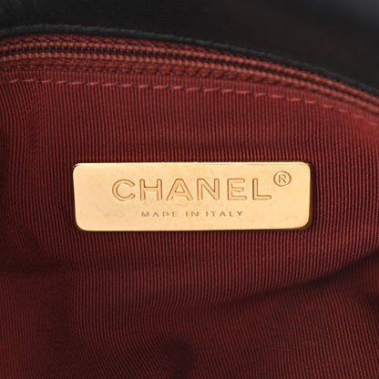 Chanel Goatskin Quilted Maxi Chanel 19 Flap Black 5 of 10