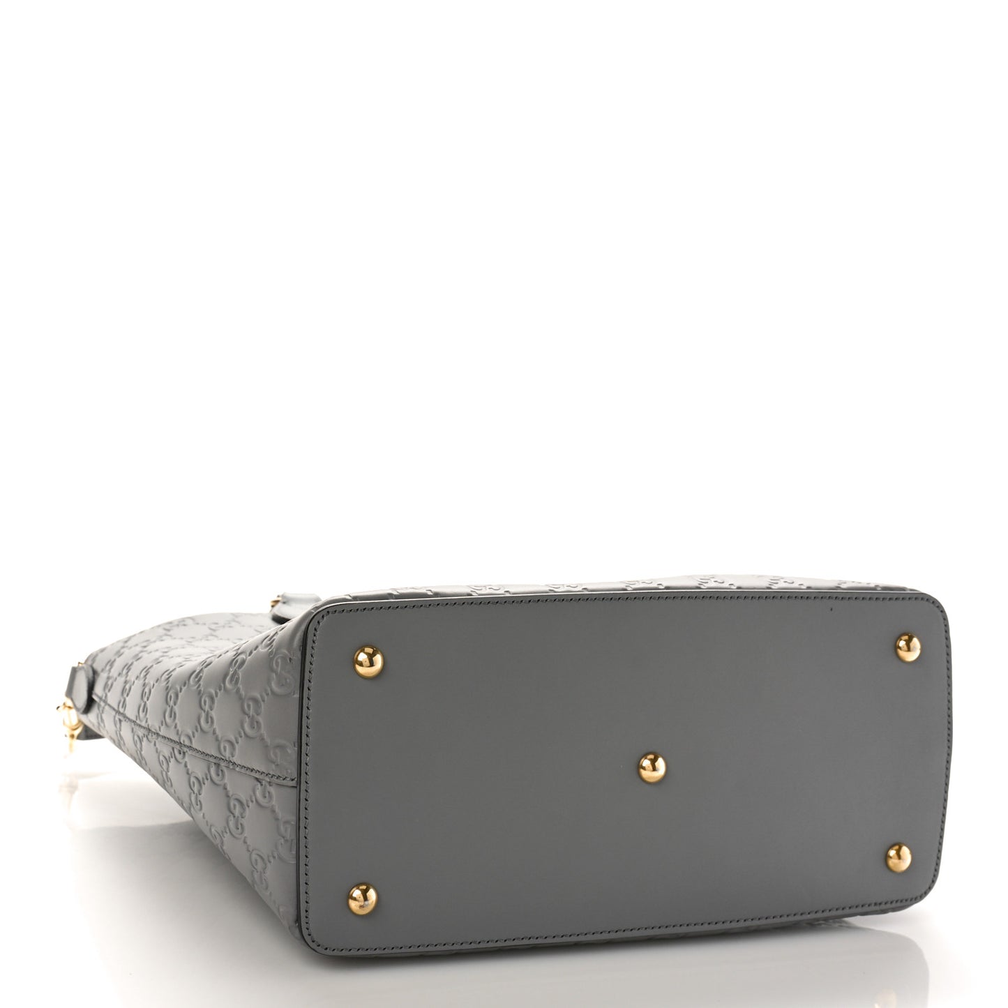 Guccissima Linea A Foldover Tote Storm Grey