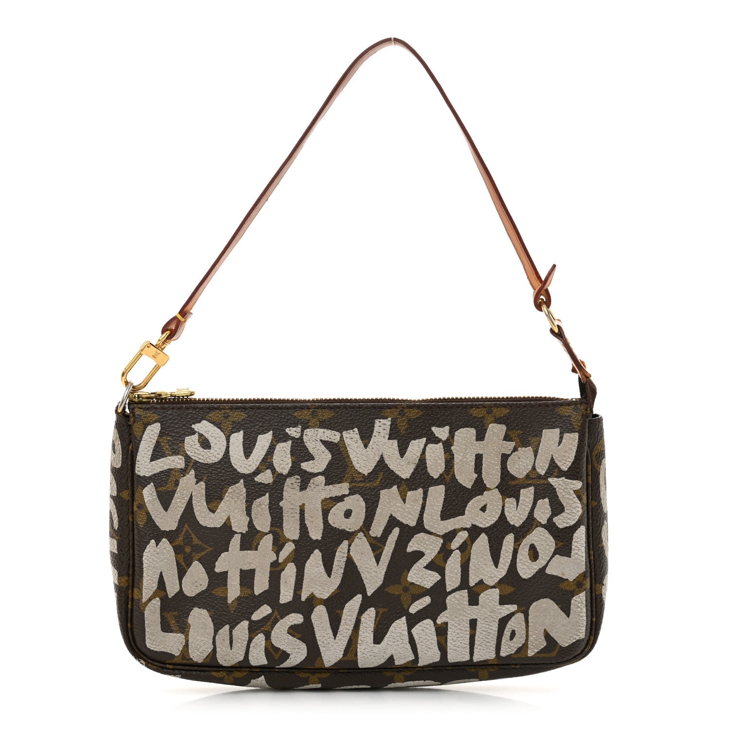 Louis Vuitton Monogram Graffiti Pochette Accessories Silver 1 of 12