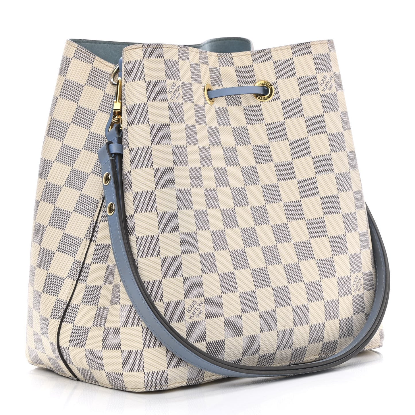 Damier Azur Neonoe MM Bleuet