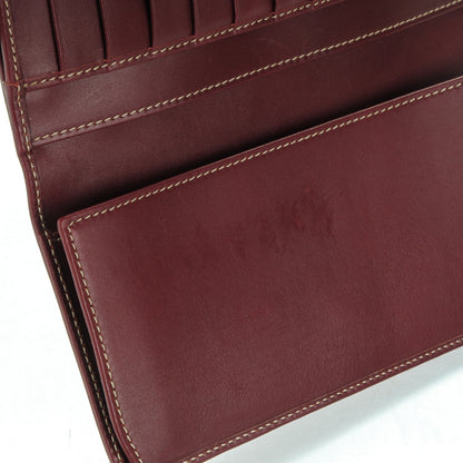 Gucci Calfskin Suede Britt Continental Flap Wallet Dark Red 8 of 8