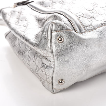 Gucci Guccissima Medium Britt Tote Silver 11 of 17