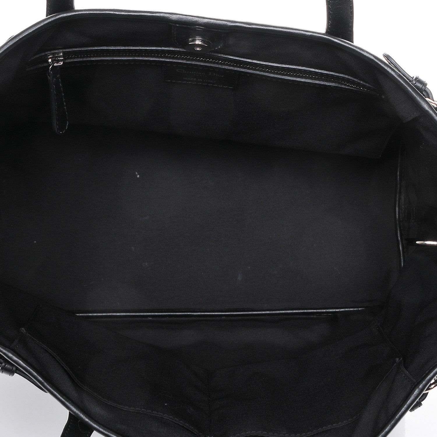 Christian Dior Coated Canvas Cannage Medium Panarea Tote Black 5 of 6