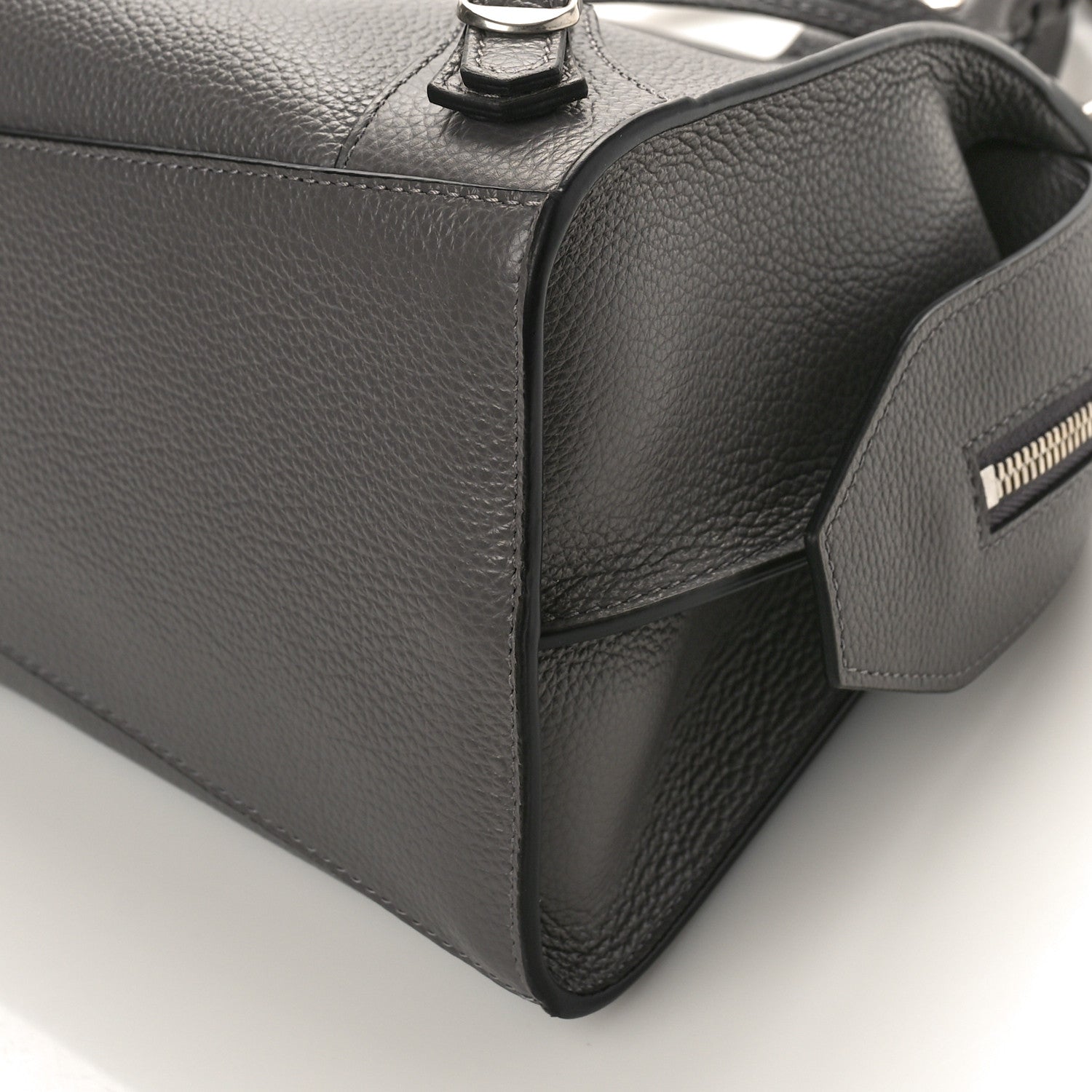 Balenciaga Grained Calfskin Neo Classic Silver Hardware S City Dark Grey 8 of 11