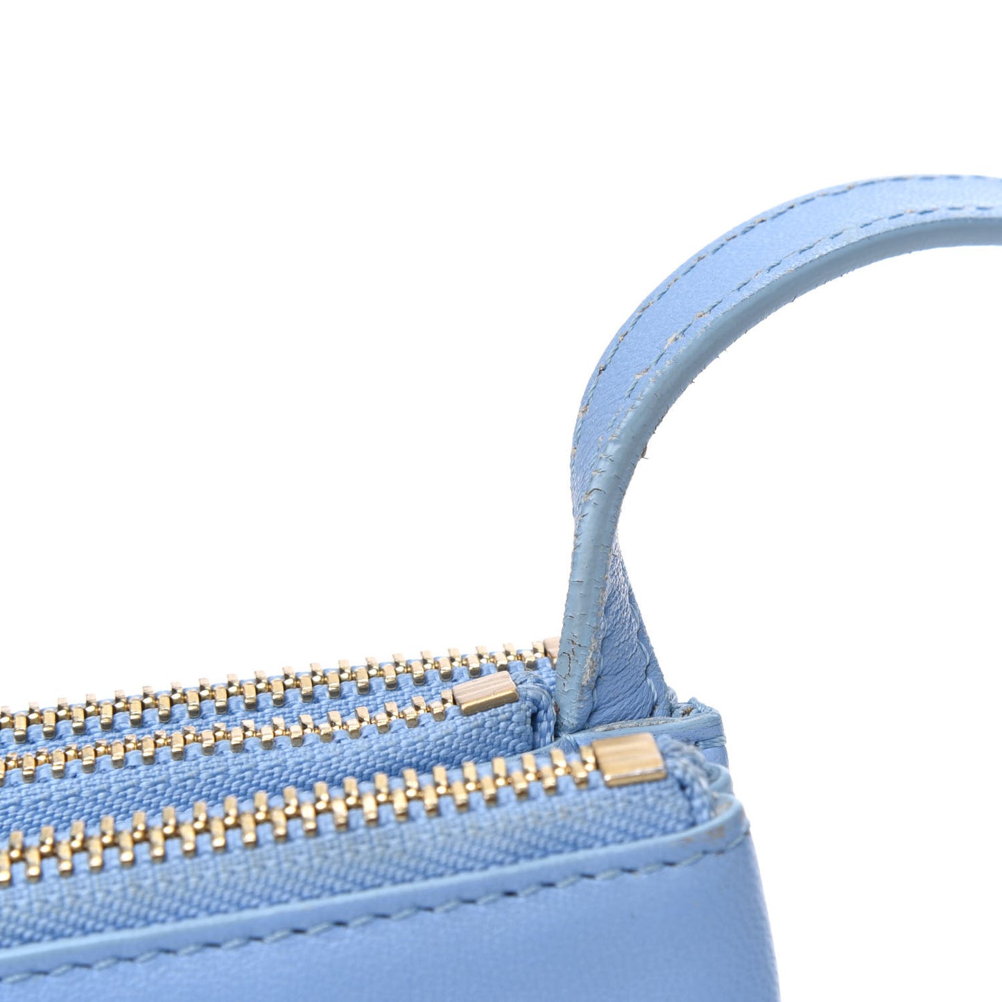 Lambskin Small Trio Crossbody Bag Baby Blue