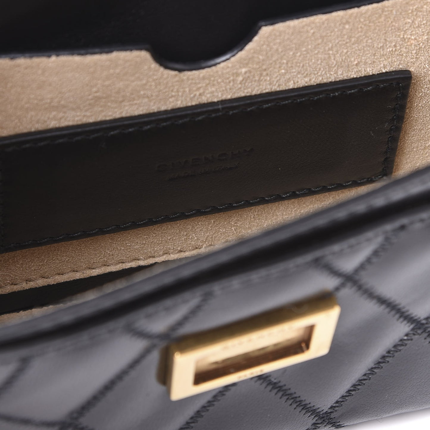 Goatskin Quilted GV3 Mini Pocket Convertible Bag Black