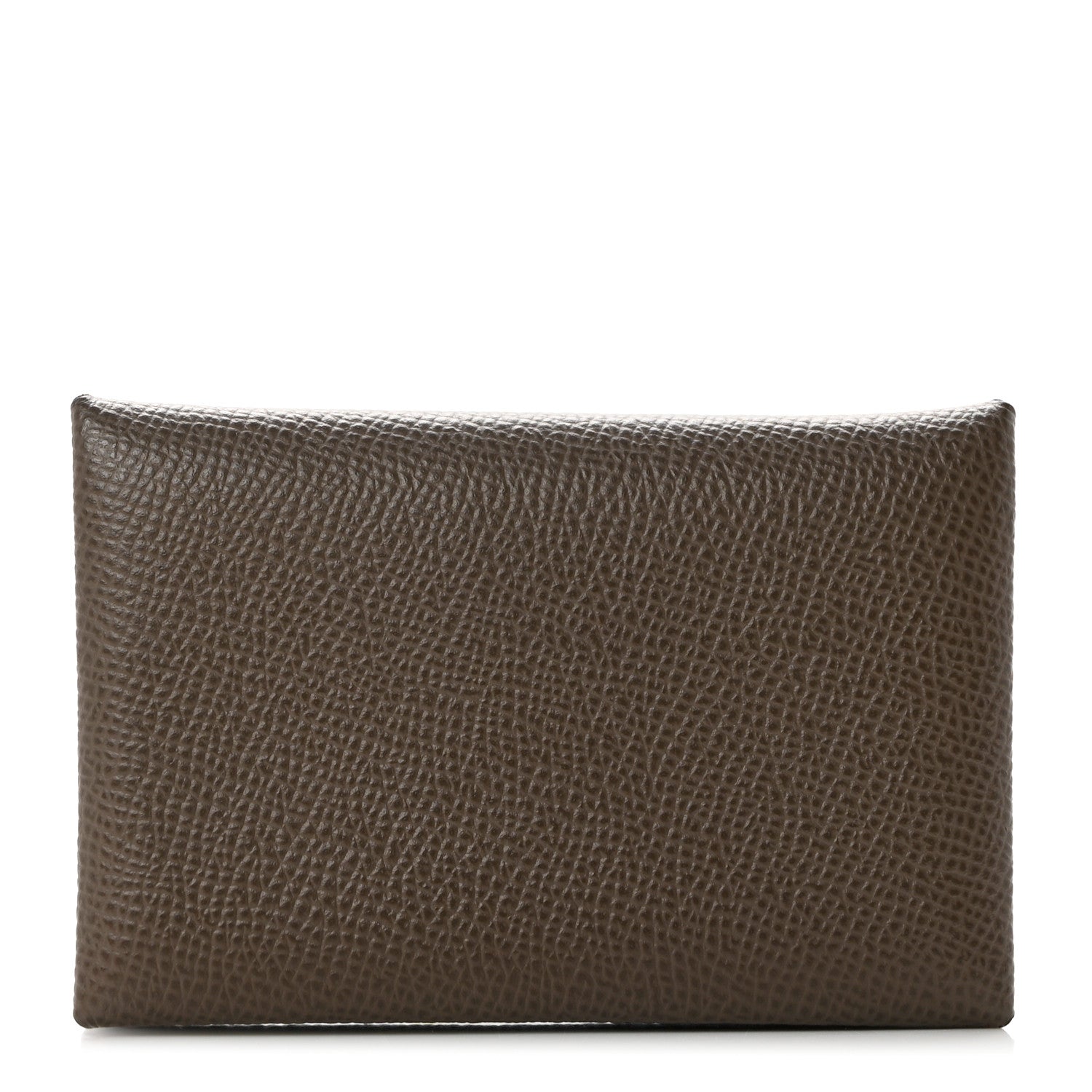 Hermes Epsom Horseshoe Calvi Card Case Etain Jaune Ambre 1 of 8