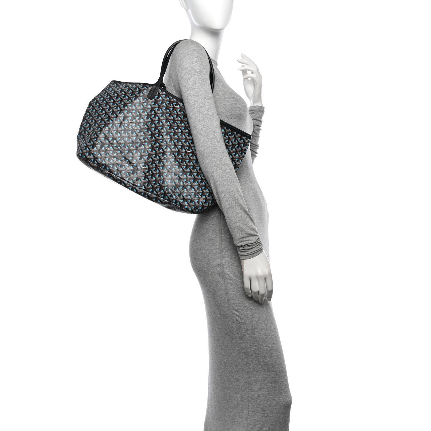 Goyard Goyardine Saint Louis Claire Voie PM Black Blue 2 of 13