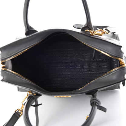 Prada Saffiano City Calfskin Medium Esplanade Tote Mercurio 7 of 19