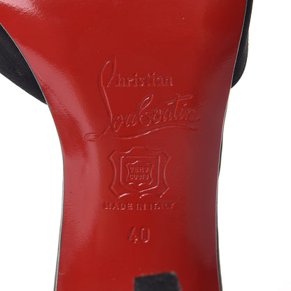 Christian Louboutin Satin Joli Noeud 957 Slides 40 Black 8 of 10