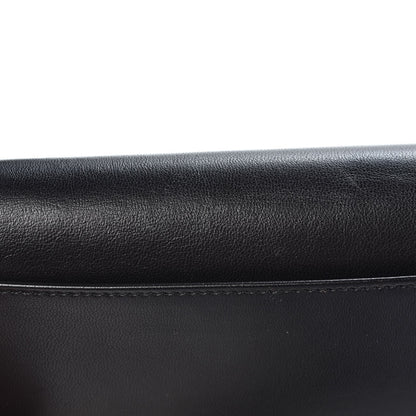 Jimmy Choo Lambskin Logo Emossed Wallet On Chain Black 9 of 9